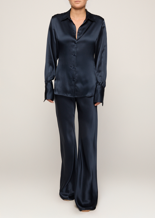 Tori Silk Pant Navy