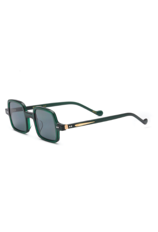 Kopajos Square Sunglasses Green Frames