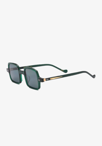 Kopajos Square Sunglasses Green Frames