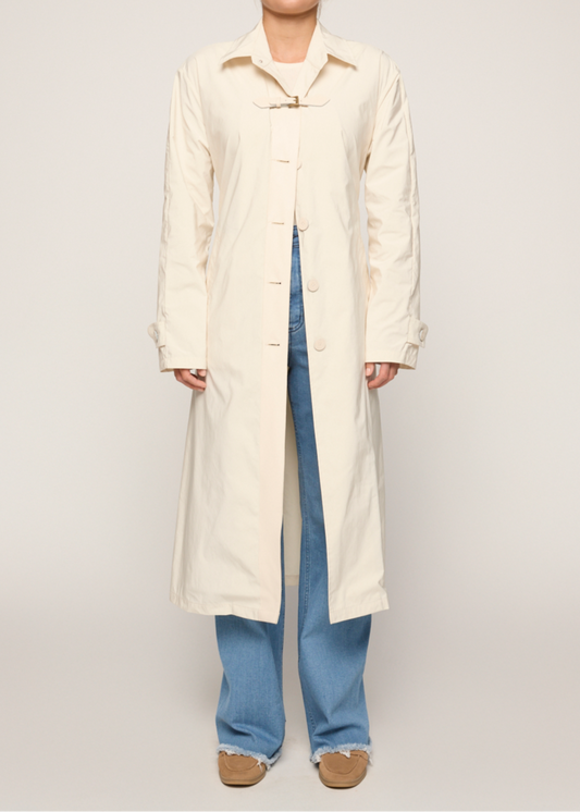 Eddy Trench Coat White