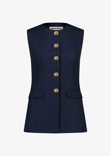 Murano Vest Navy