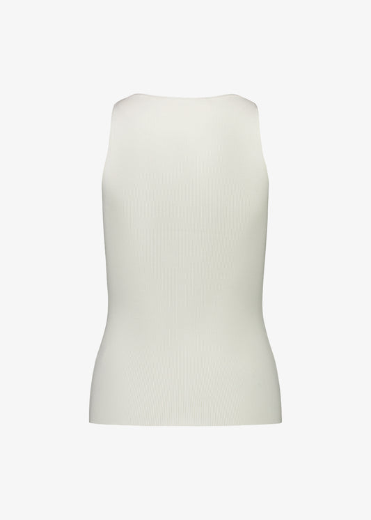 Christos V-Neck Tank Ivory