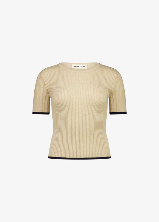 Sasha Knit Top Flax