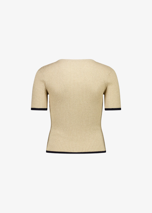 Sasha Knit Top Flax