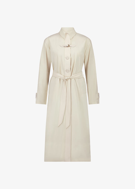 Eddy Trench Coat White