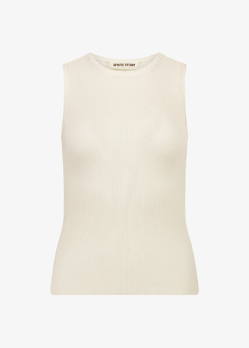 Basel Knit Tank Ivory