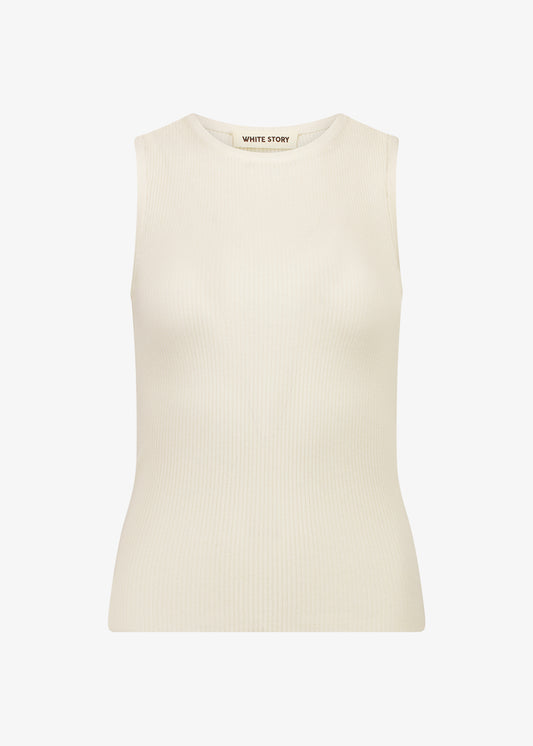 Basel Knit Tank Ivory