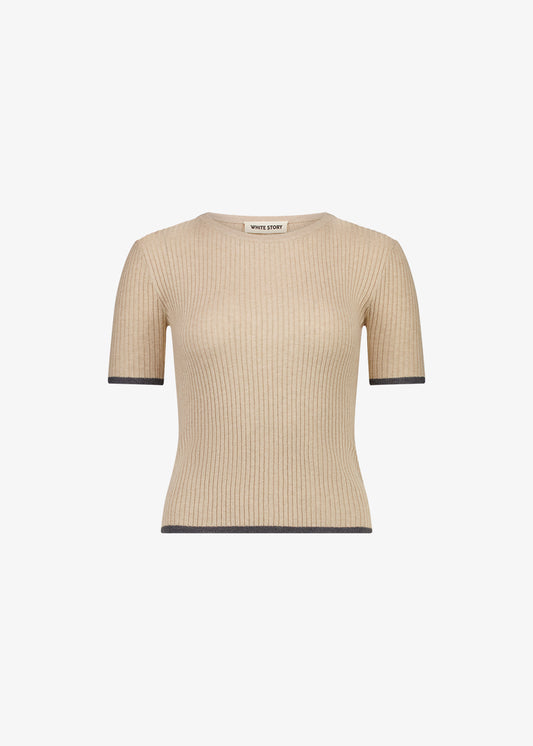 Sasha Knit Top Beige