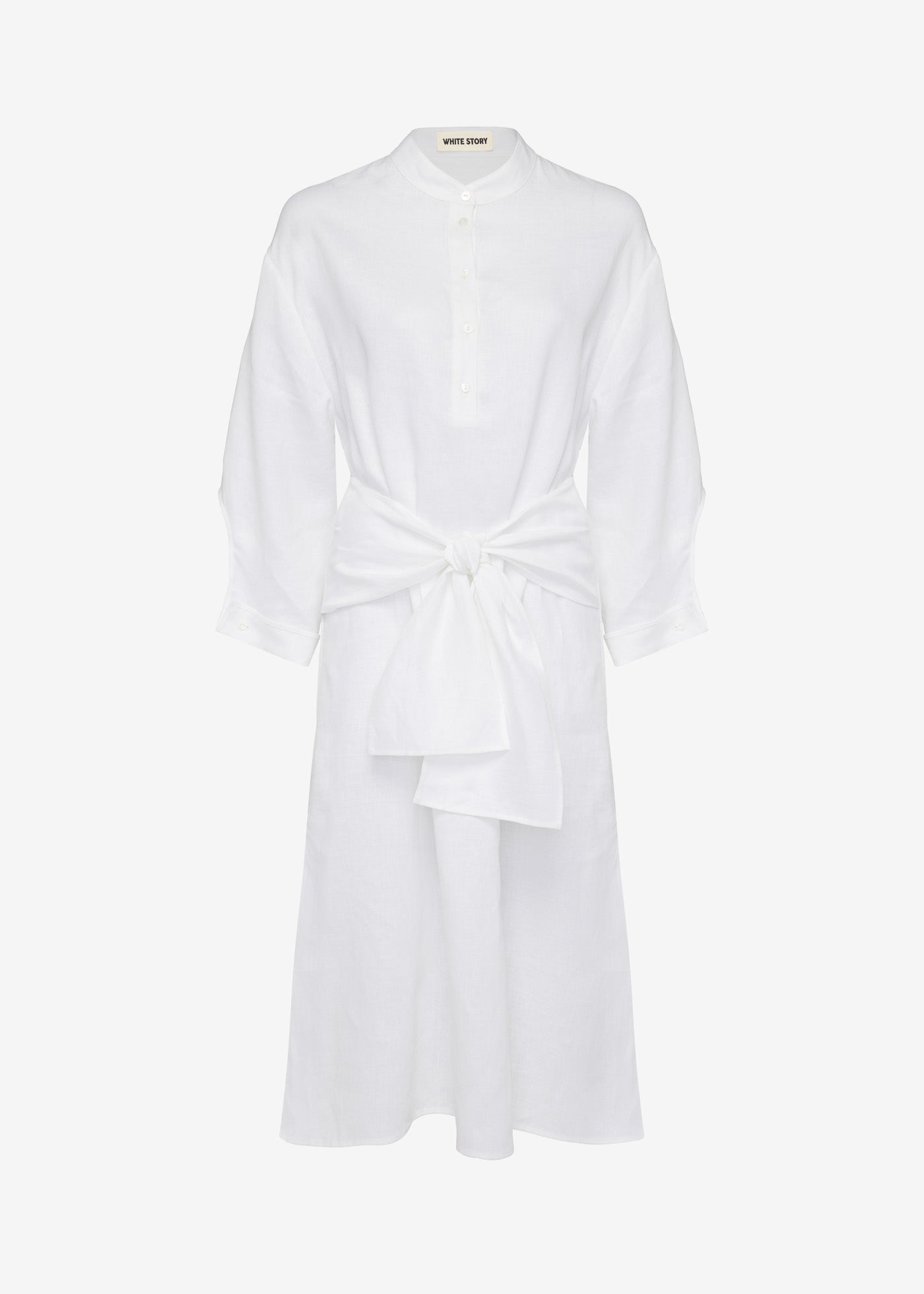 Kimono Wrap Full Sleeve White Dress – Styched Fashion
