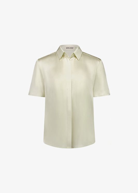 Fifi Shirt Short Sleeve Pale Pistachio