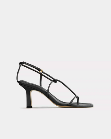 Essen Heeled Strappy Sandal Black