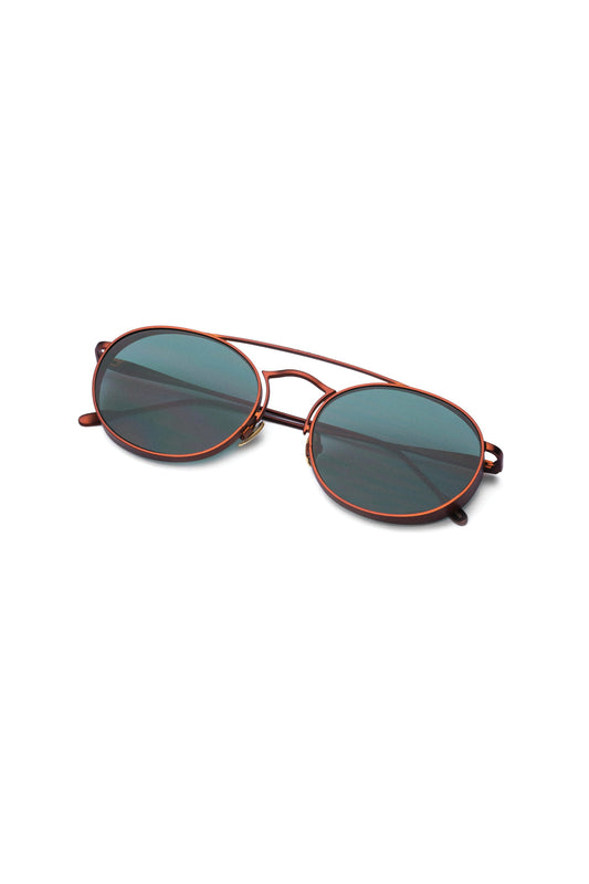 Kopajos Round Sunglasses Bronze Frame