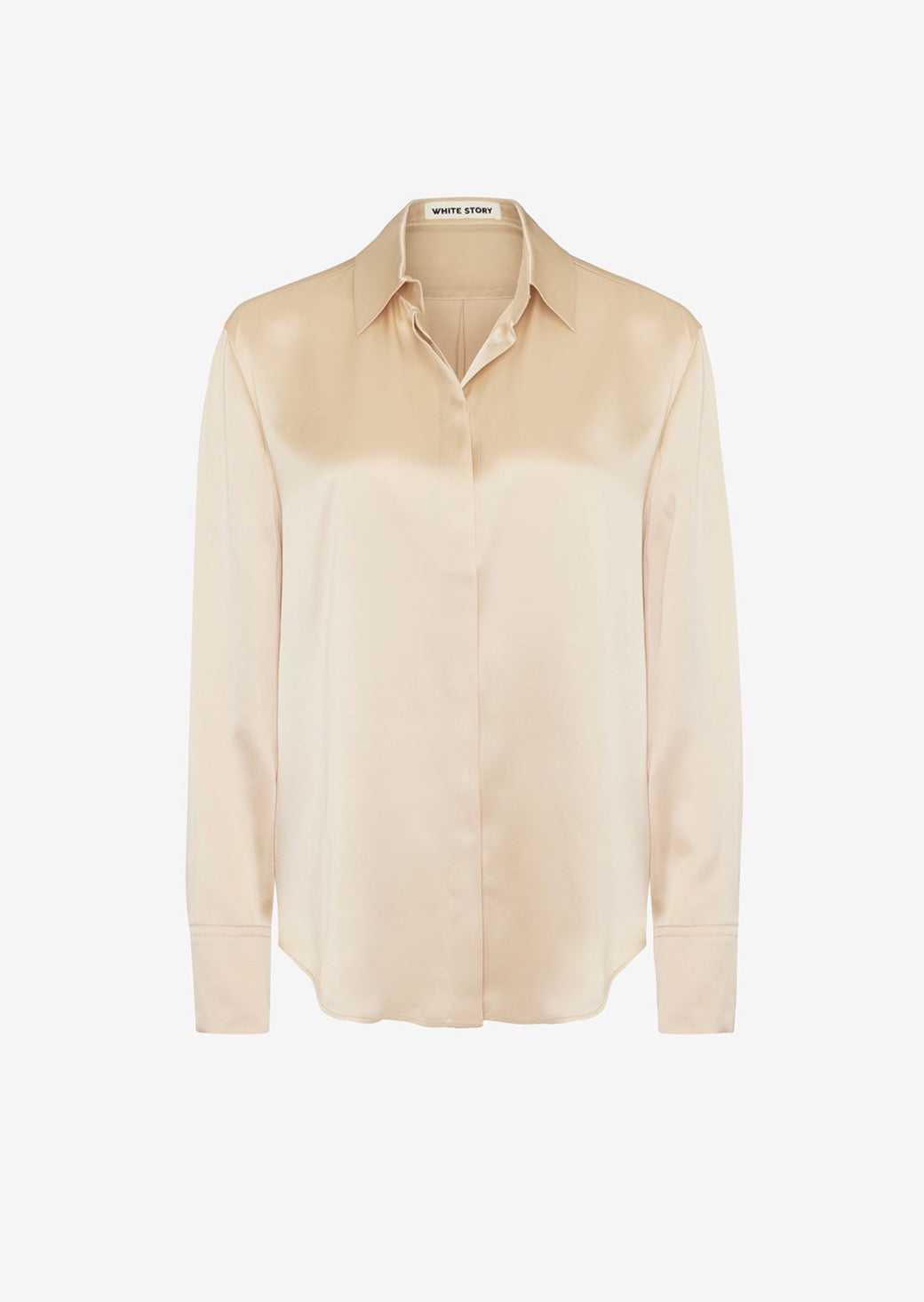 Fifi Shirt Mink – White Story